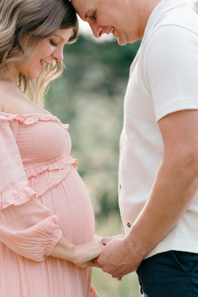 Lovely pregnancy couple portrait in San Diego CA