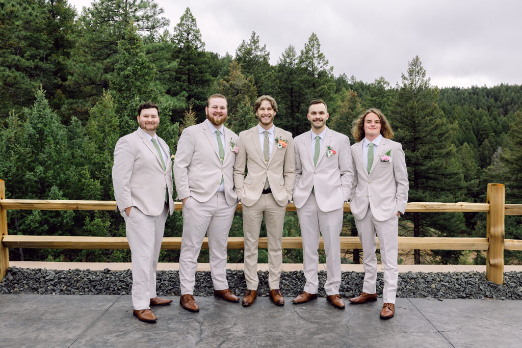 Groom with his groomsmen