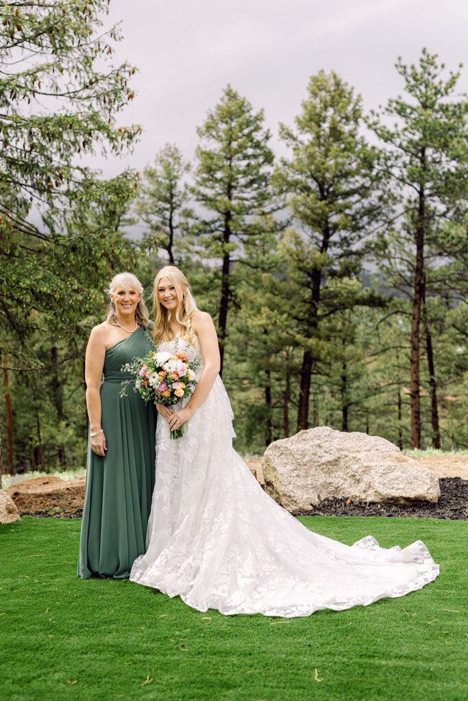 Bride with her mother
