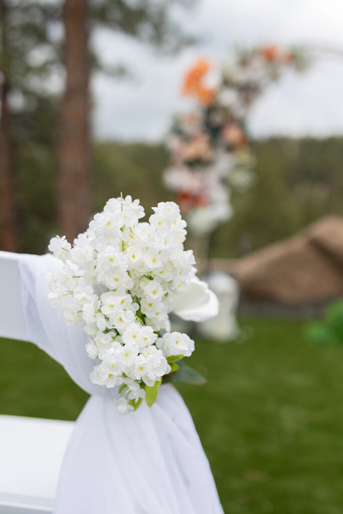 Details of wedding flowers