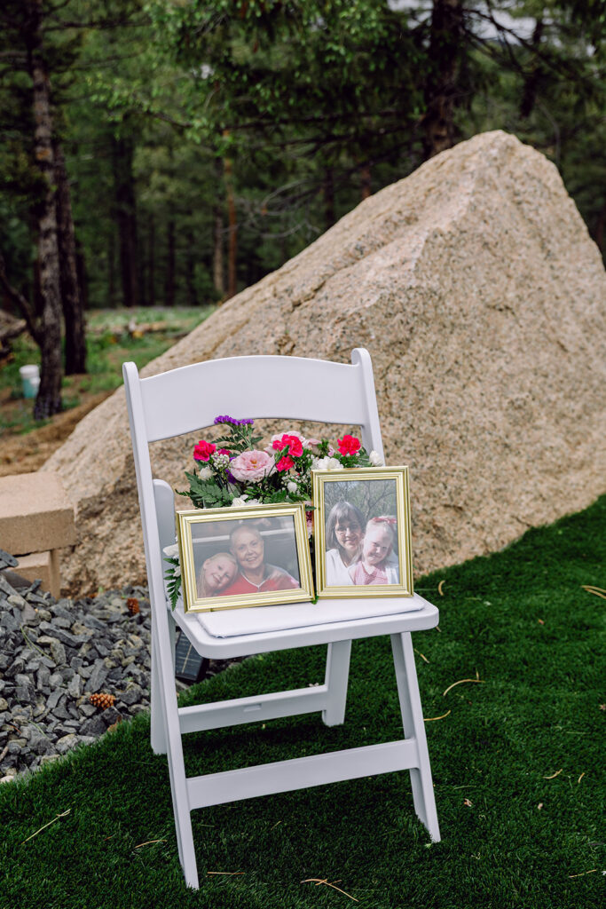 Portrait of the grandmothers in a chair