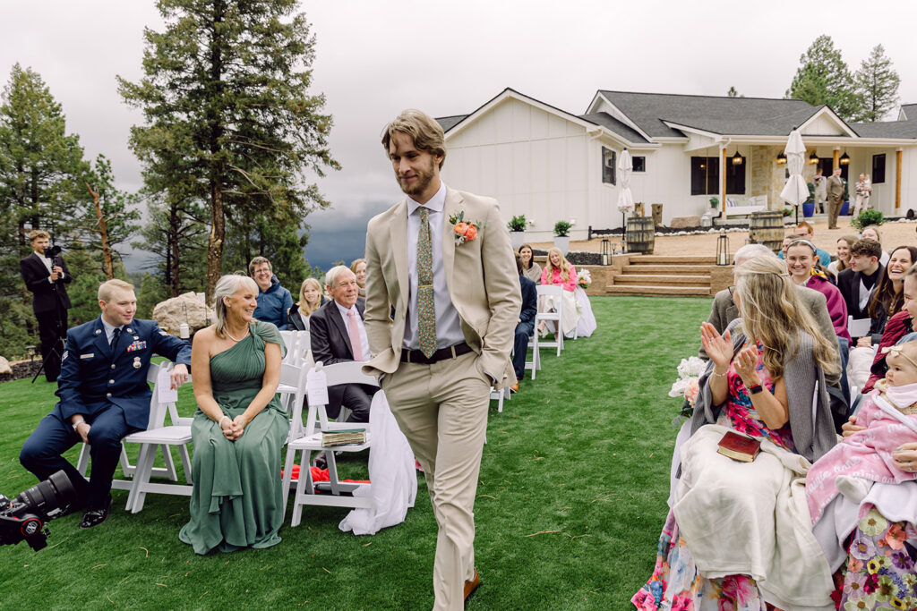 Entrance of the groom
