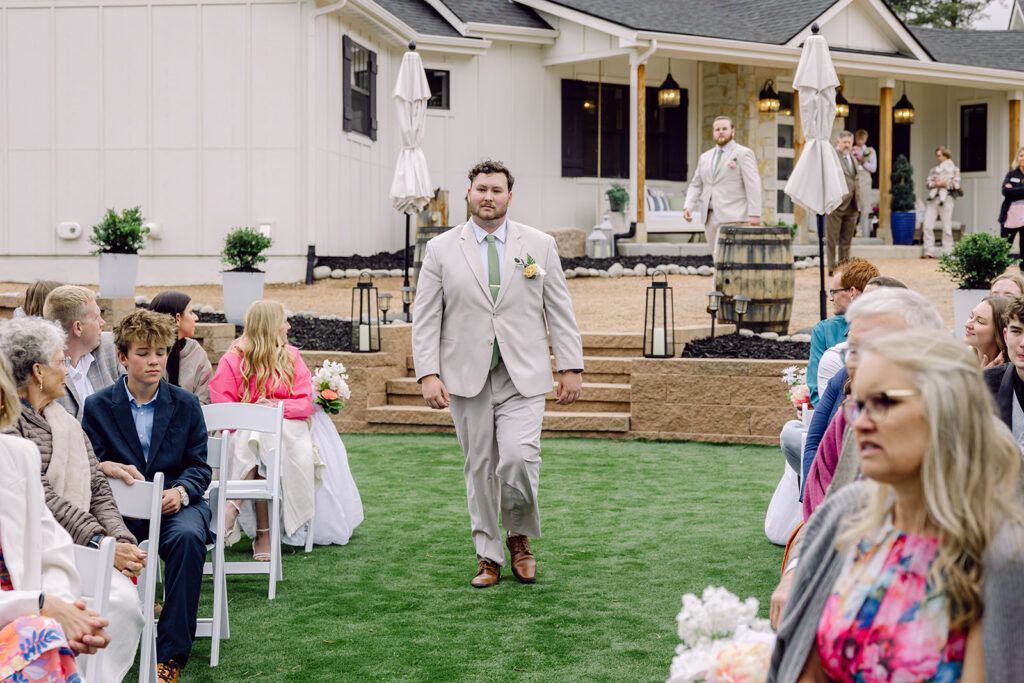 Groomsman entrance