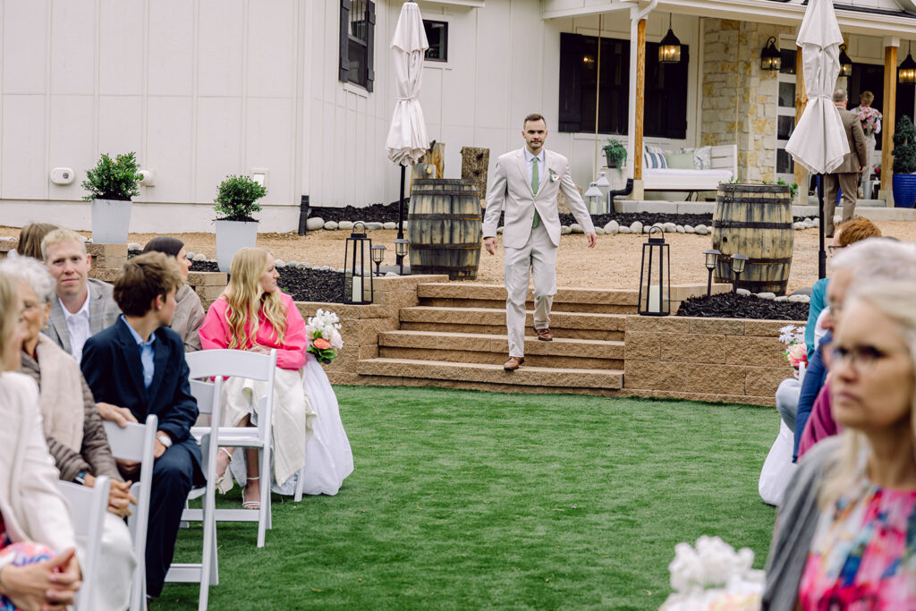 Groomsman entrance