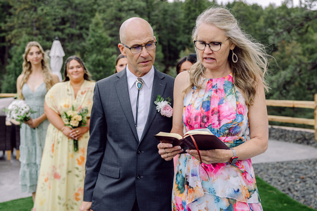mother of the groom reading