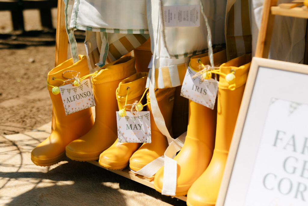 Farm-themed party favors at The Happy Heart Haven