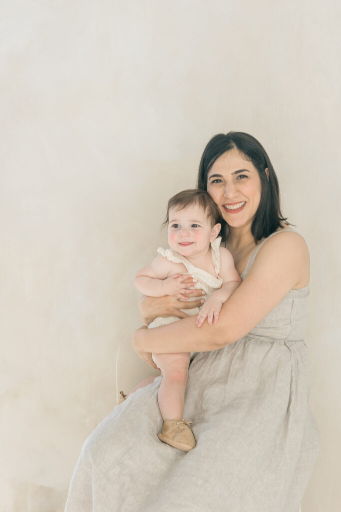 Mom and daughter portrait