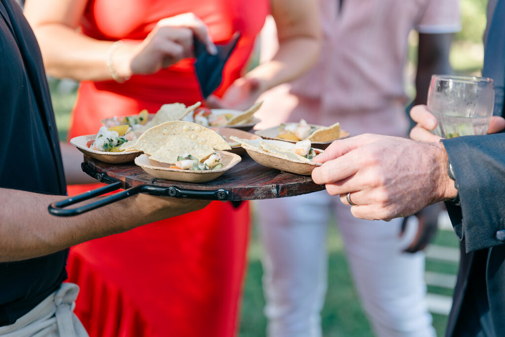 Cocktail hour appetizers Rancho Santa FE private event