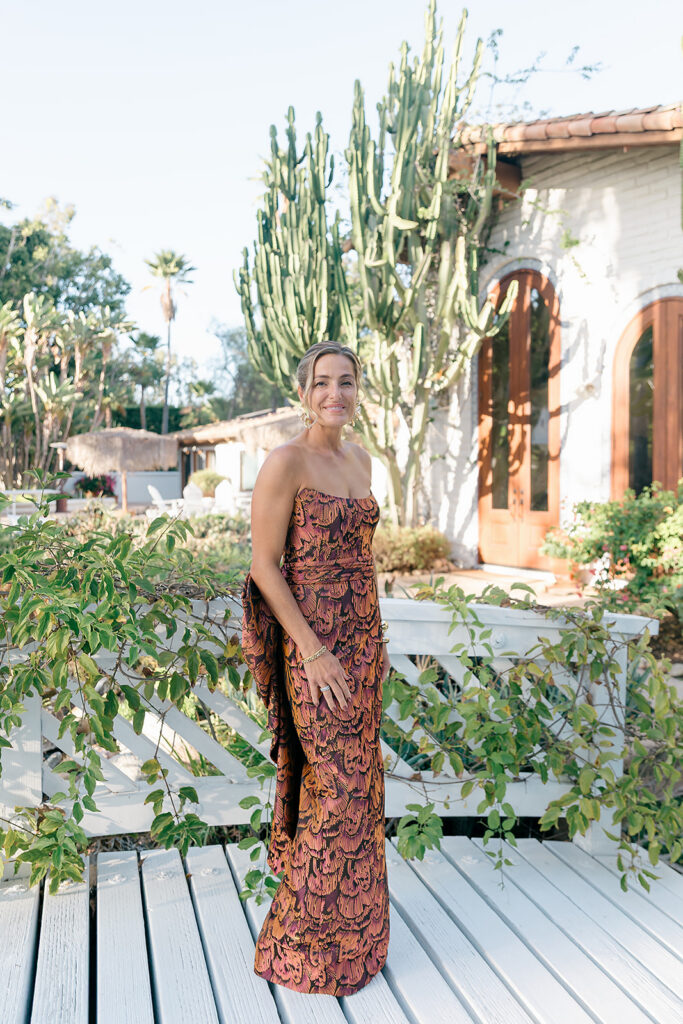 Birthday celebrant in her estate in Rancho Santa Fe