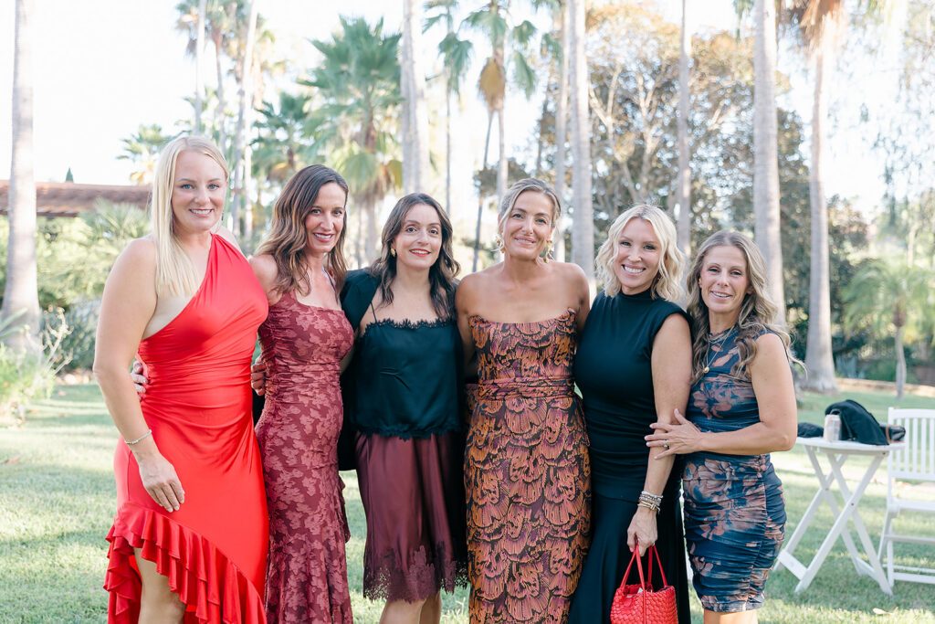 guests group photos at Rancho Santa Fe birthday party