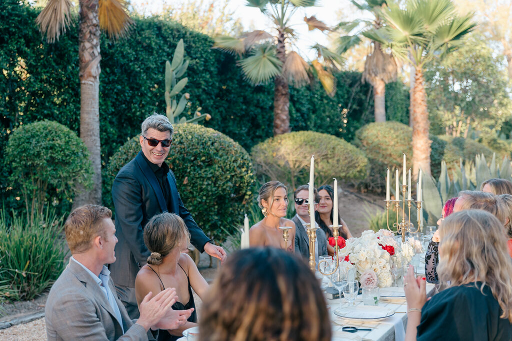 Candid moment at Rancho Santa Fe birthday dinner