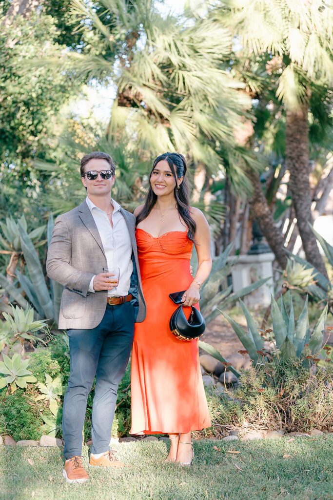 Portrait of a couple during a birthday party in San Diego